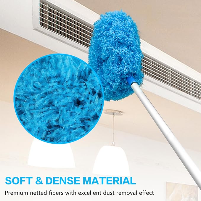 Ceiling Fan Cleaner Duster with Extension Pole - Removable
